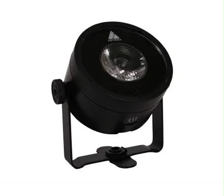 Schwarzer LED-Spot / Uplight auf Stativ