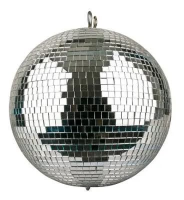 Silberne Spiegelkugel / Discokugel